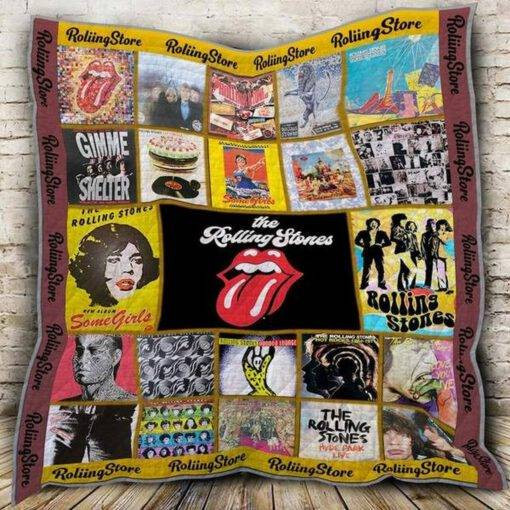 The Rolling Stones Merch Premium Quilt Blanket