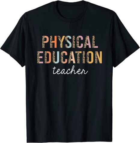 Back To School 2021 – Leopard Pe Teacher Phys Ed Cute Back To School T-Shirt For Teacher