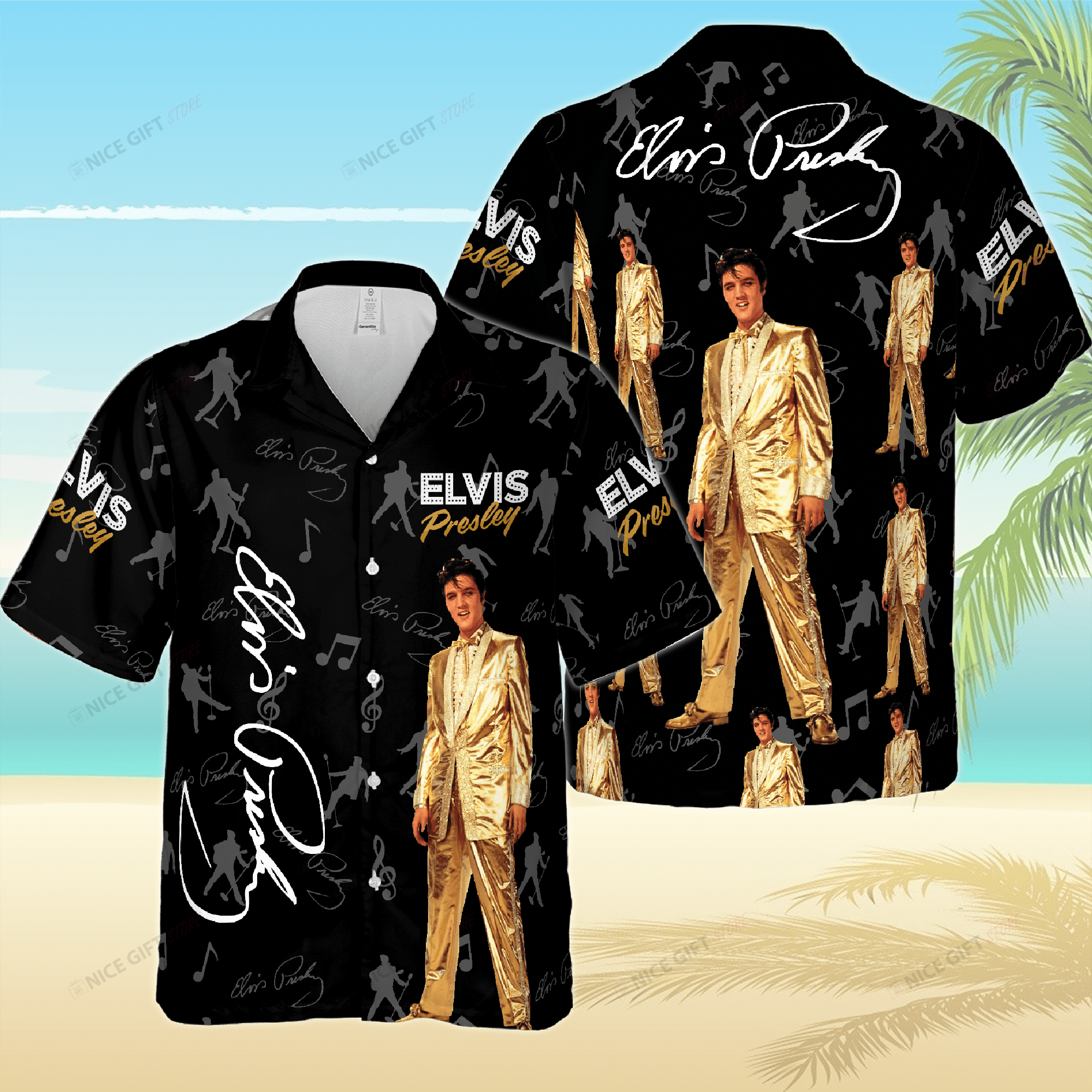 Elvis Presley Hawaiian 3D Shirt 3Hs-I3T0