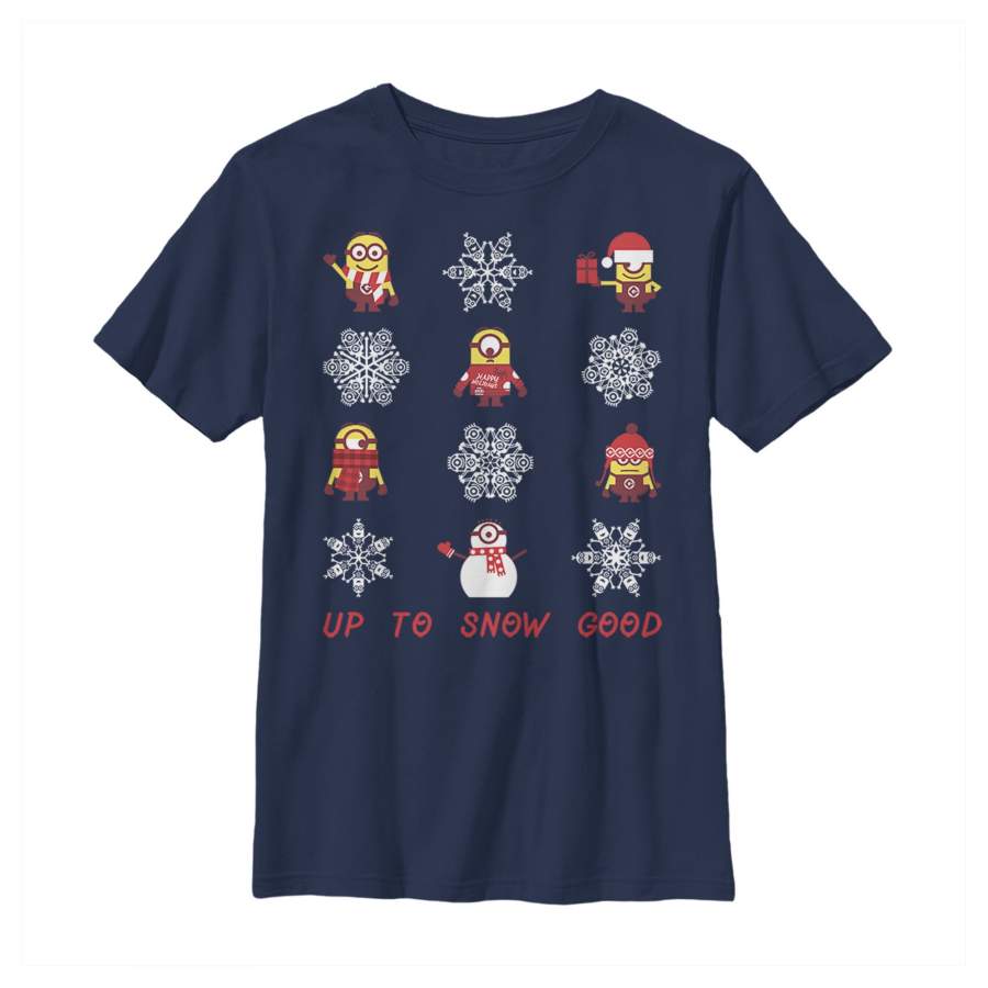 Despicable Me Boy’s Christmas Up to Snow Good  T Shirt