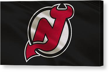 New Jersey Devils Uniform Joe Hamilton Canvas Print