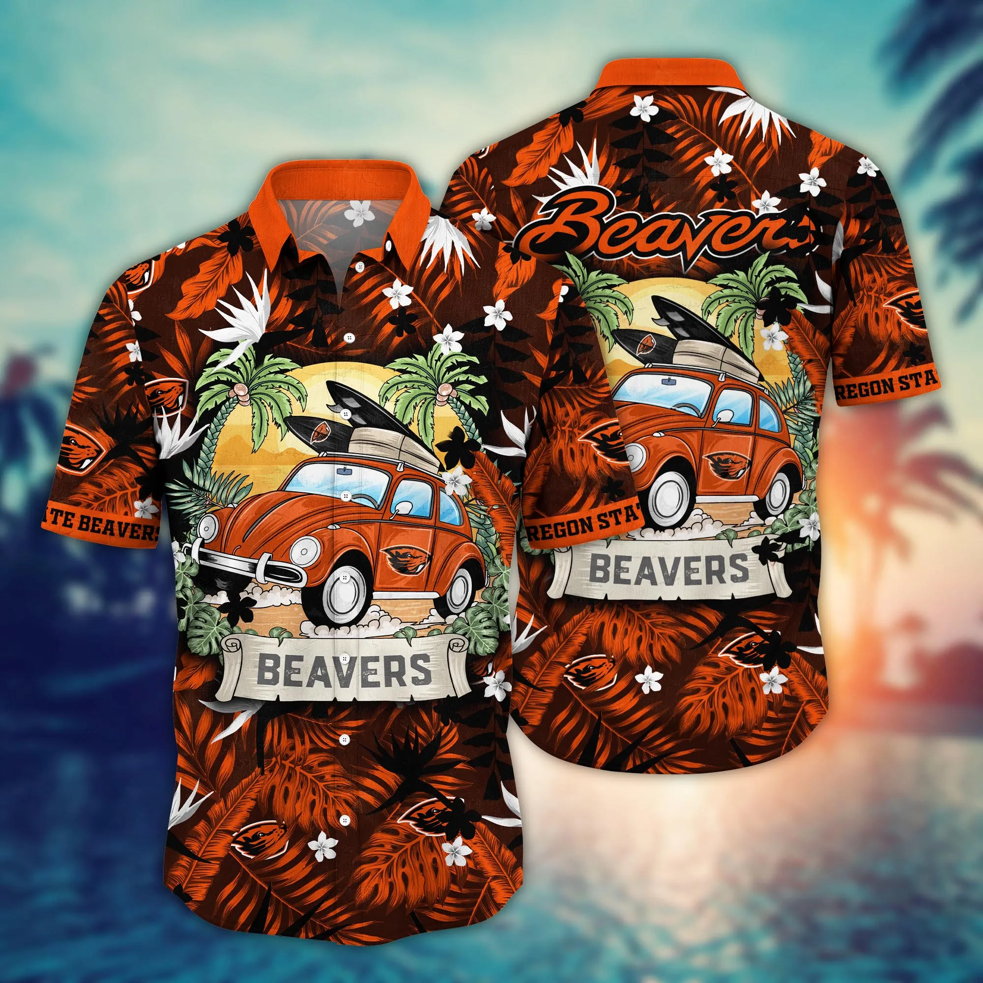 Oregon State Beavers NCAA Hawaiian Shirt Getawaystime Aloha Shirt