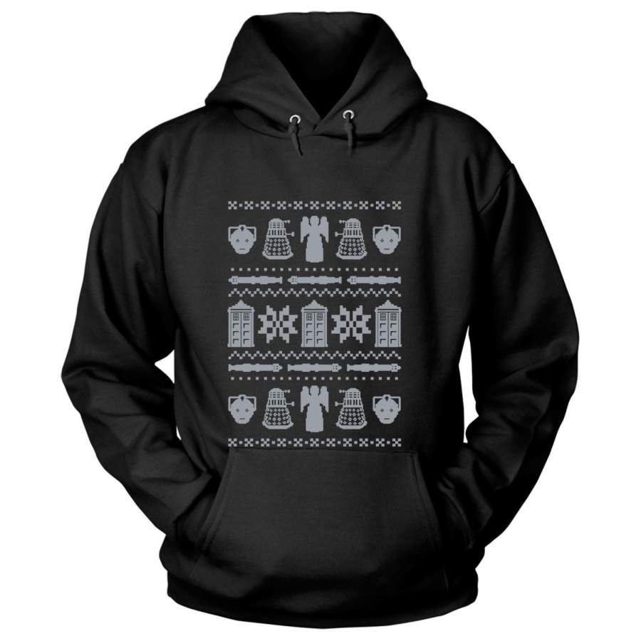 Merry Christmas T Shirt, Weeping Angels Doctor Who T Shirt – Hoodie