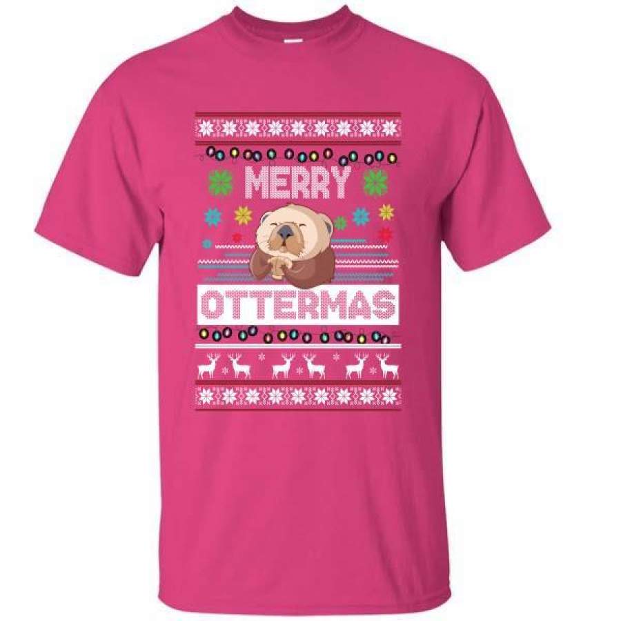 Merry Ottermas Christmas Otter Christmas T-Shirt
