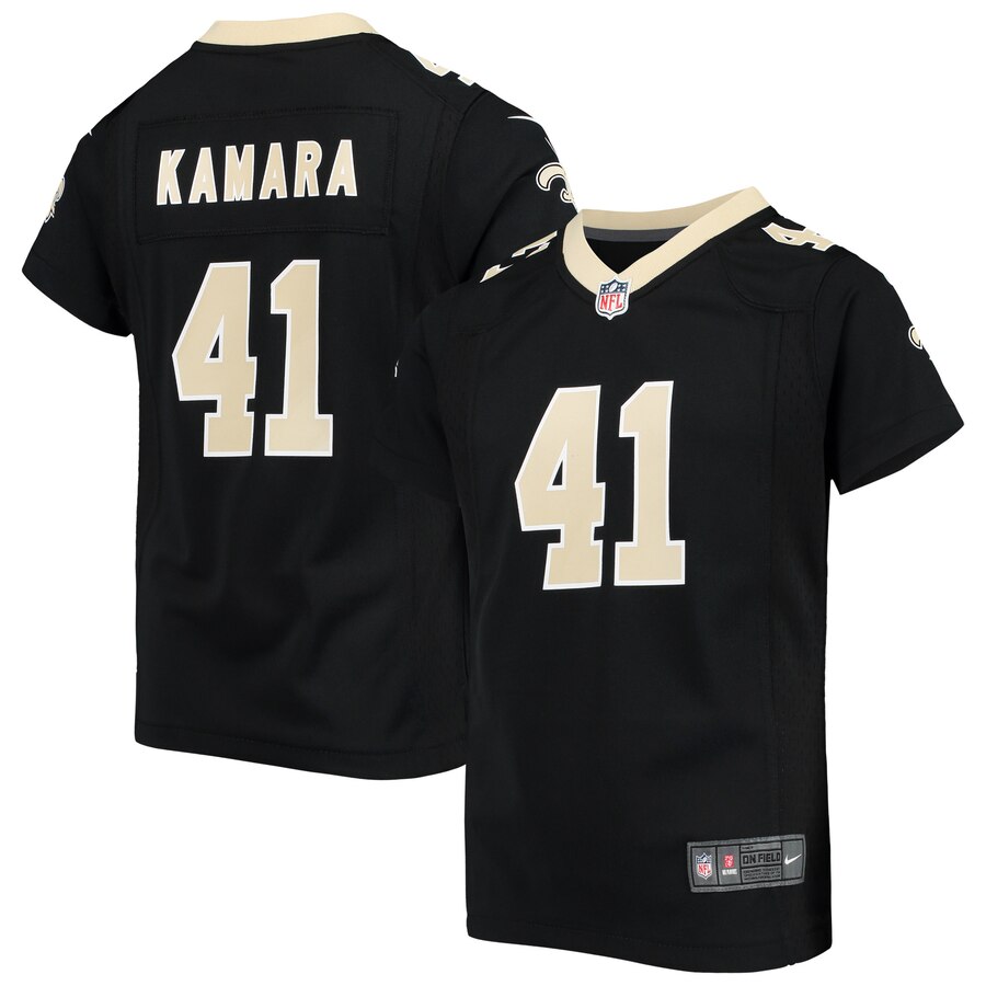 Alvin Kamara New Orleans Saints Nike Girls Youth Game Jersey – Black