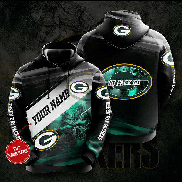 Personalized Green Bay Packers No739 Custom Hoodie 3D #18318