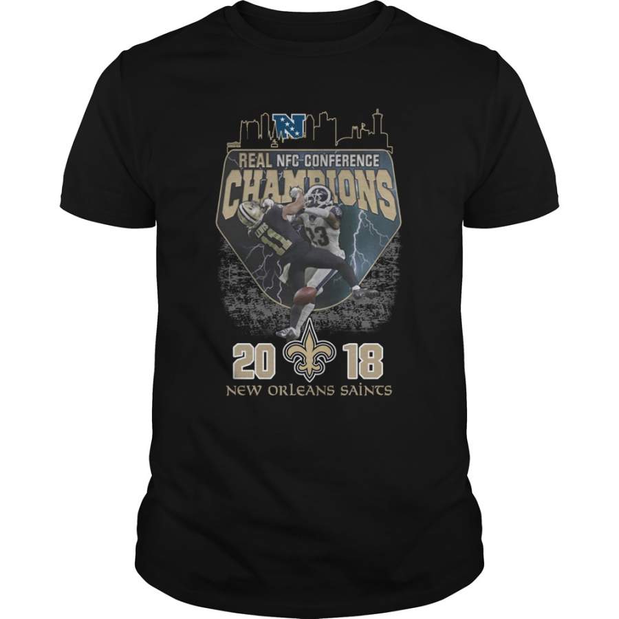 Real nfc conference champions 2018 new orleans saints shirt, hoodie, tank top T-Shirt