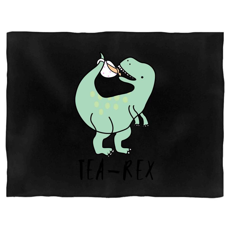 Funny Nerd Geek T-Rex Animal Blanket