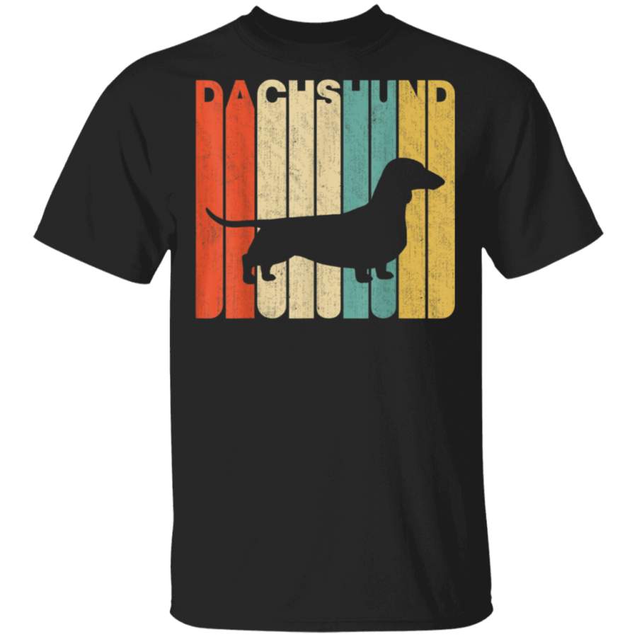 Vintage Retro Dachshund Silhouette TShirt