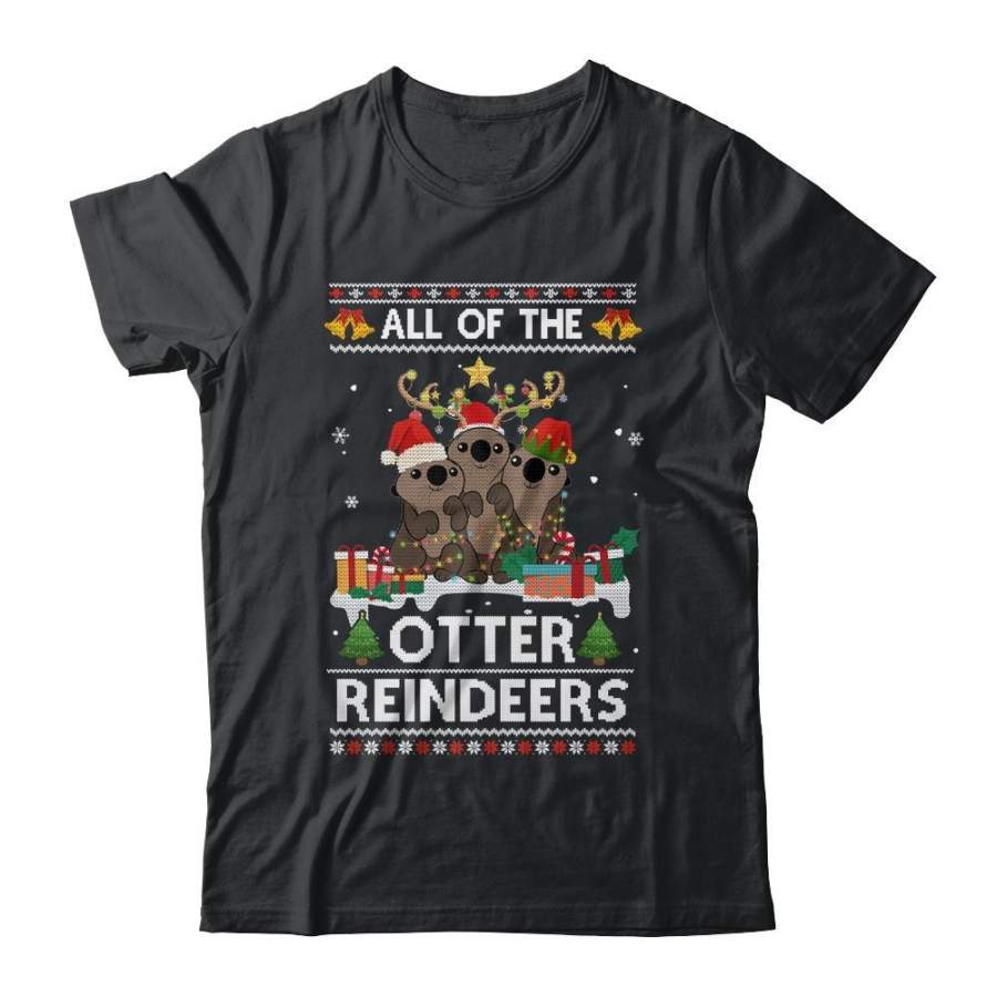 All Of The Otter Reindeer Ugly Christmas Sweater Gift