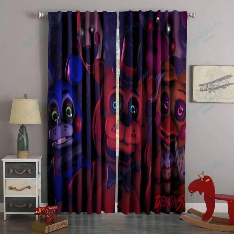 3D Printed Five Nights At Freddy’s Style Custom Living Room Curtains