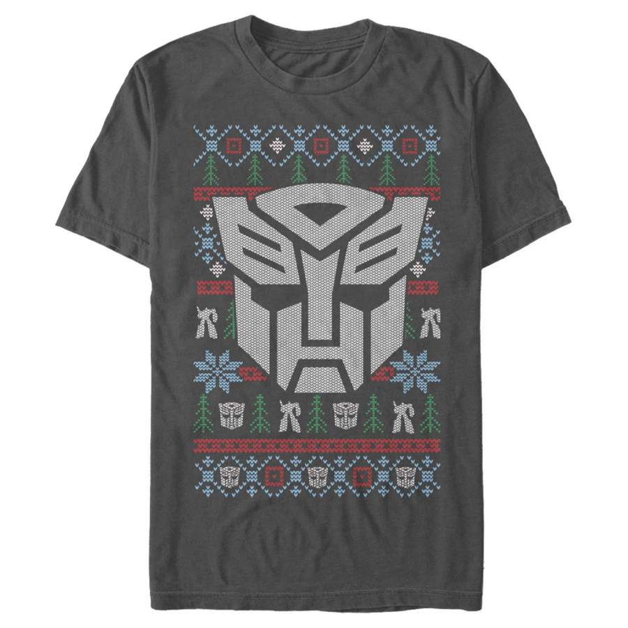 Transformers Men’s Autobot Logo Ugly Xmas  T-Shirt