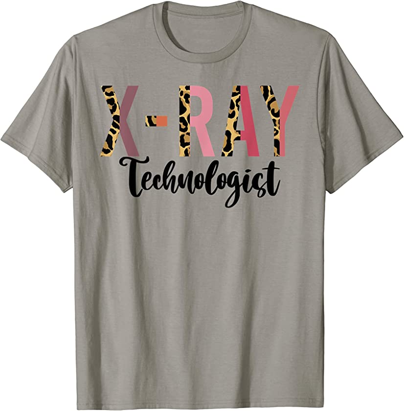 6wwy Funny Leopard Radiology Radiologist, X Ray Technologist T-Shirt