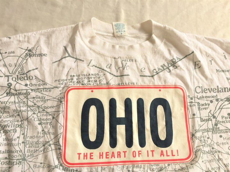 Vintage Des Ann Es 90 Soleil Sportswear Ohio Toute Impression Shirt