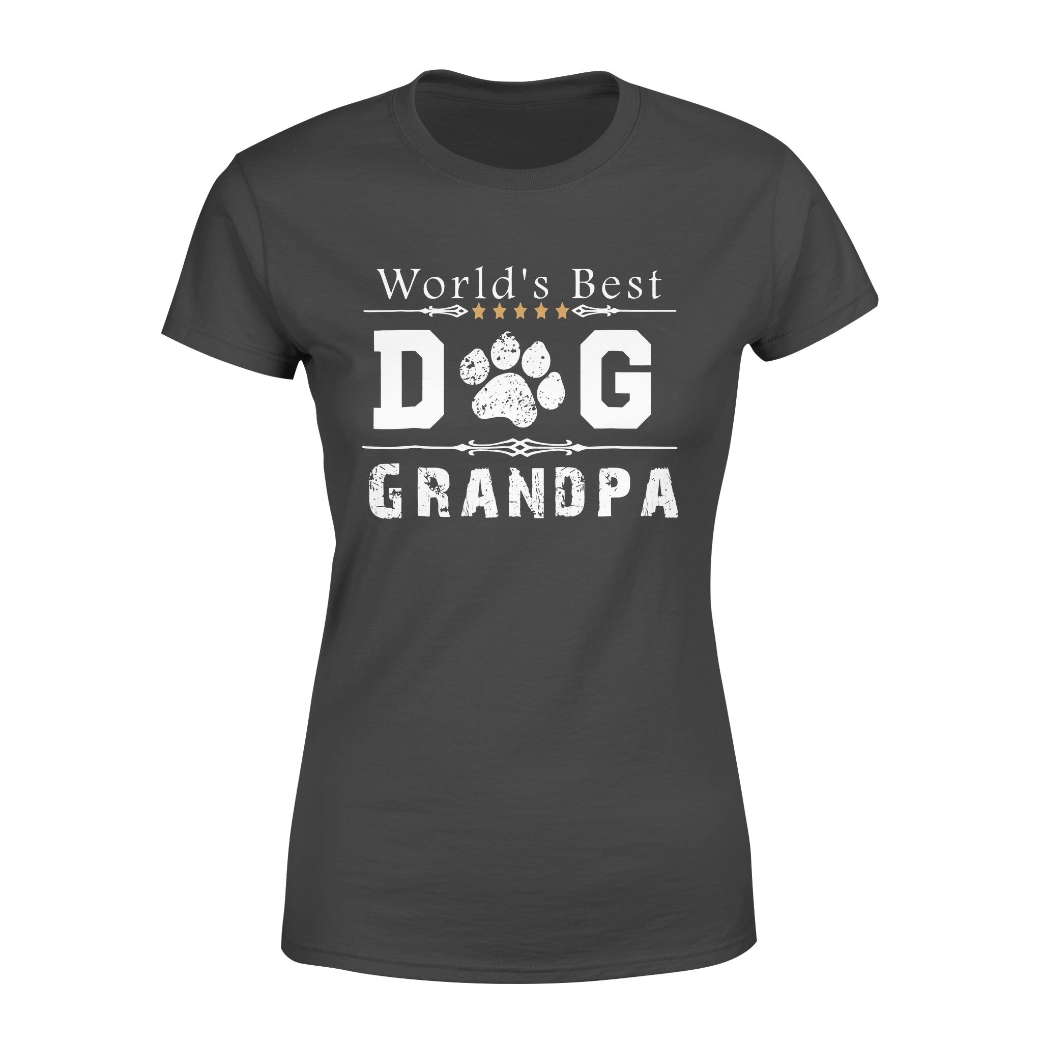 World’s Best Dog Grandpa – Standard Women’s T-shirt