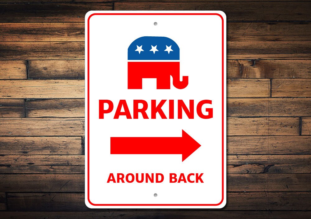 Republican Gift, Republican Parking Sign, Republican Sign, Elephant Decor, Political Sign, Republican Pride Sign, Quality Metal Parking Sign