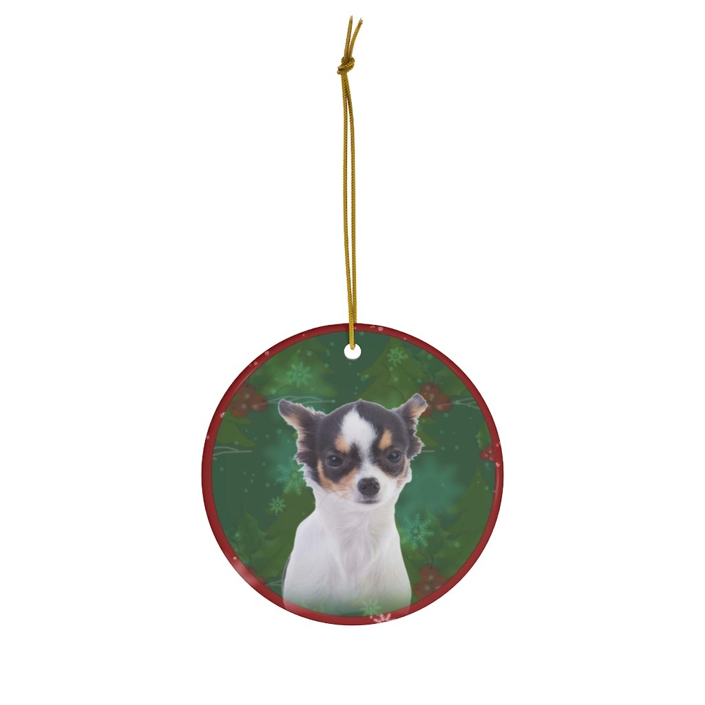 Chihuahua Design Ceramic Christmas Ornaments – Jillnjacks Exclusive