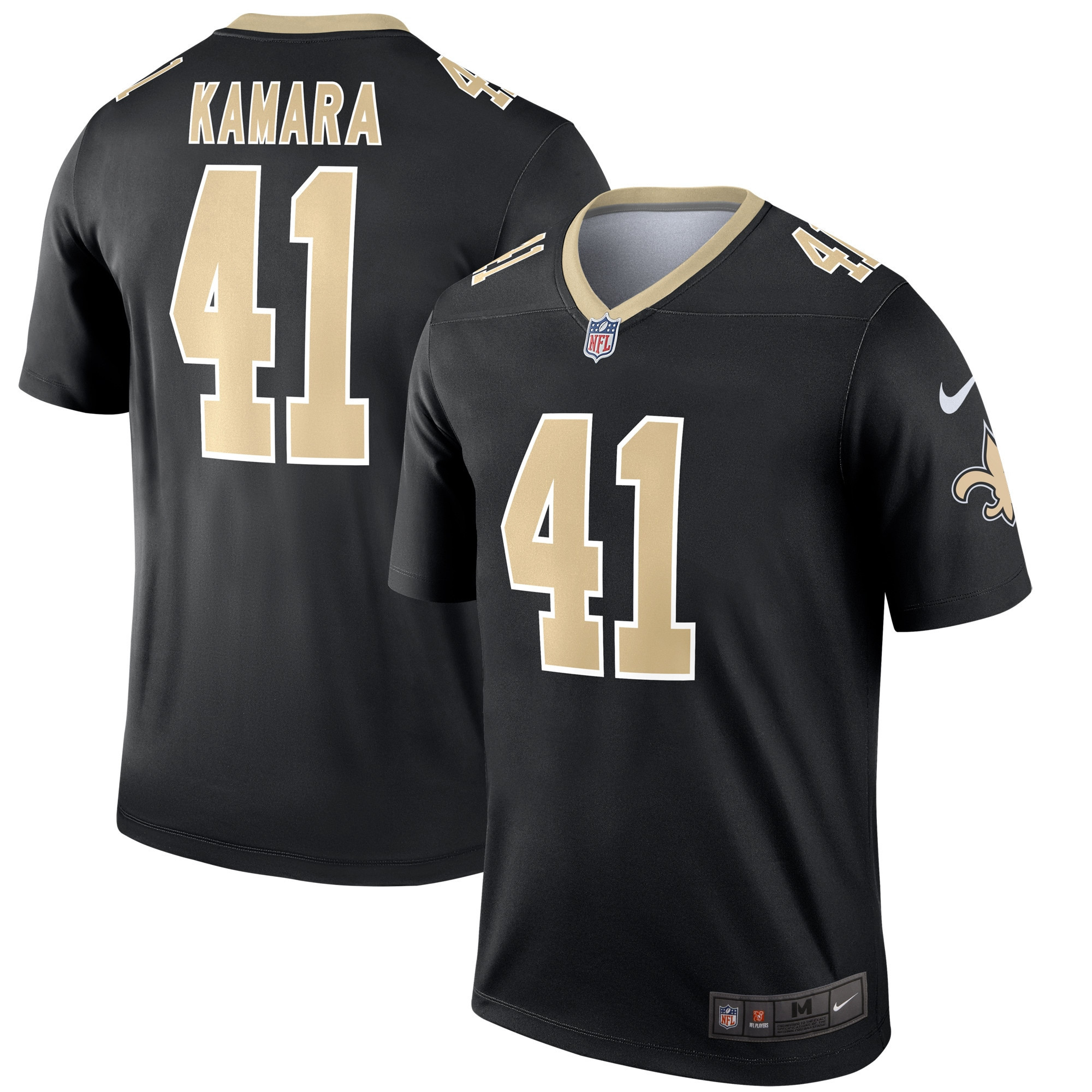 Alvin Kamara New Orleans Saints Legend Jersey – Black NFL