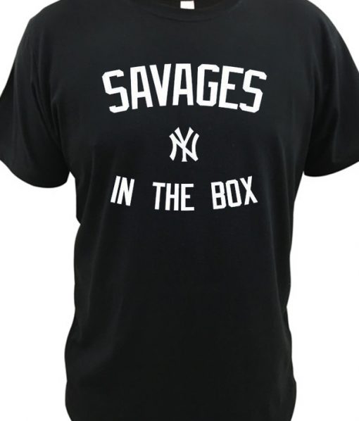 Yankees Savages In The Box Fan RS T-Shirt