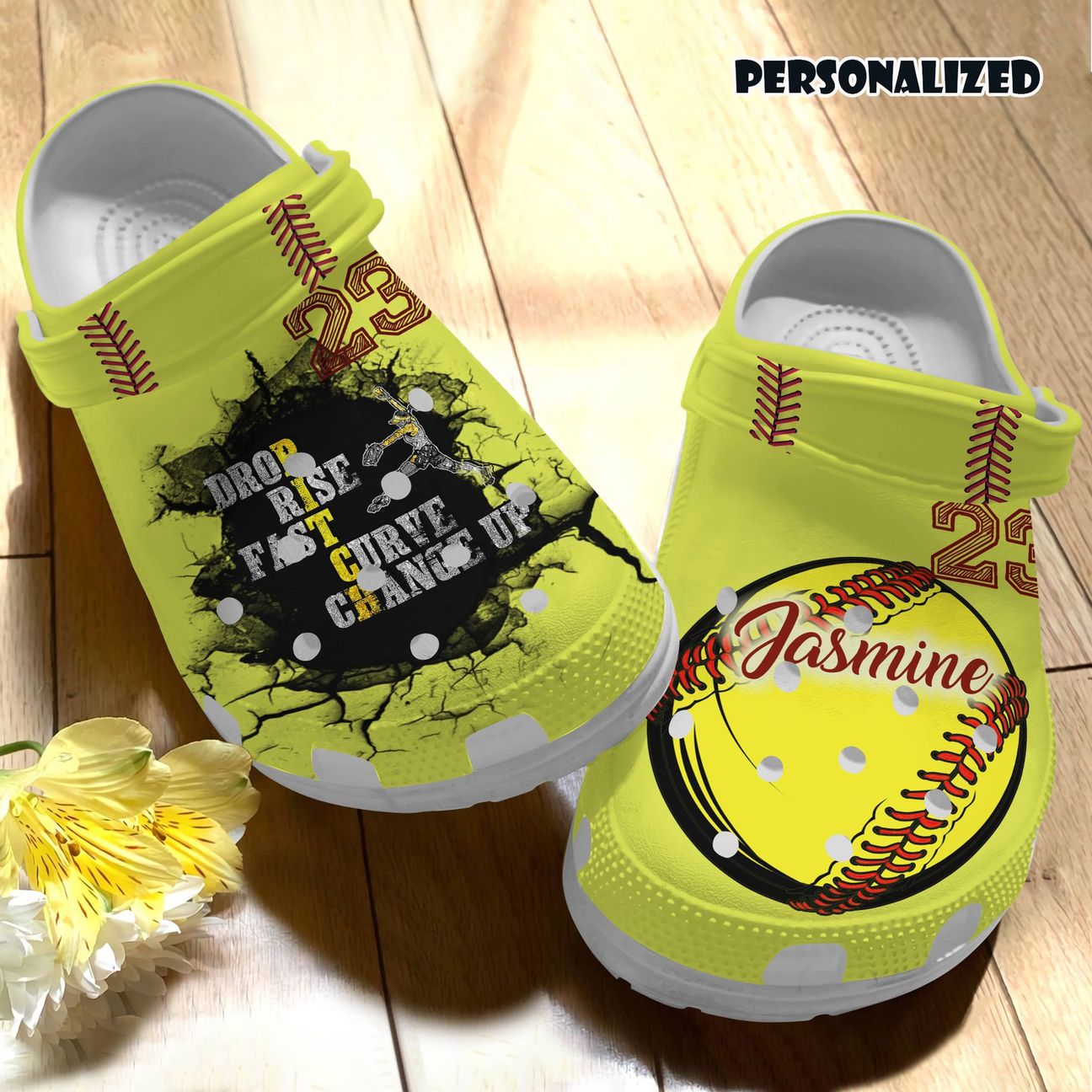 Softball Personalized Personalize Clog, Custom Name, Text, Fashion Style For Women, Men, Kid, Print 3D The Winner