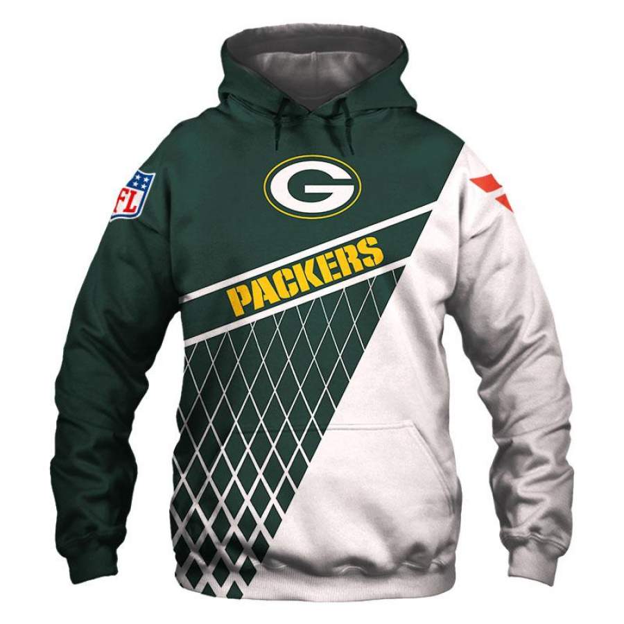 Green Bay Packers Hoodie 3D Style5619 All Over Printed