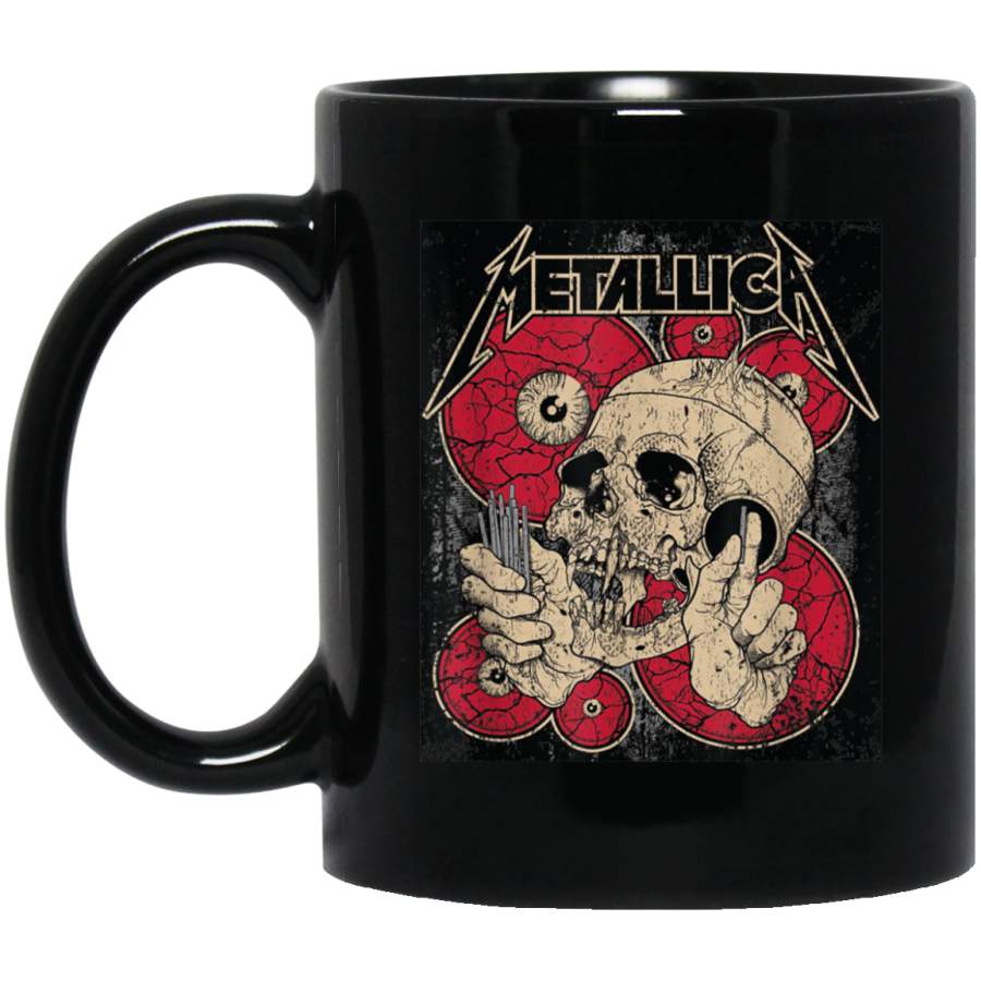 We All Love Metallica-Skull Blackened Fire Mug 2019 11 oz 15 oz Black Mug