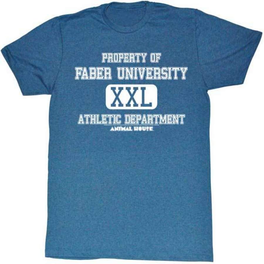 ANIMAL HOUSE-ATHLETIC DEPARTMENT-PACIFIC BLUE HEATHER ADULT S/S T-SHIRT