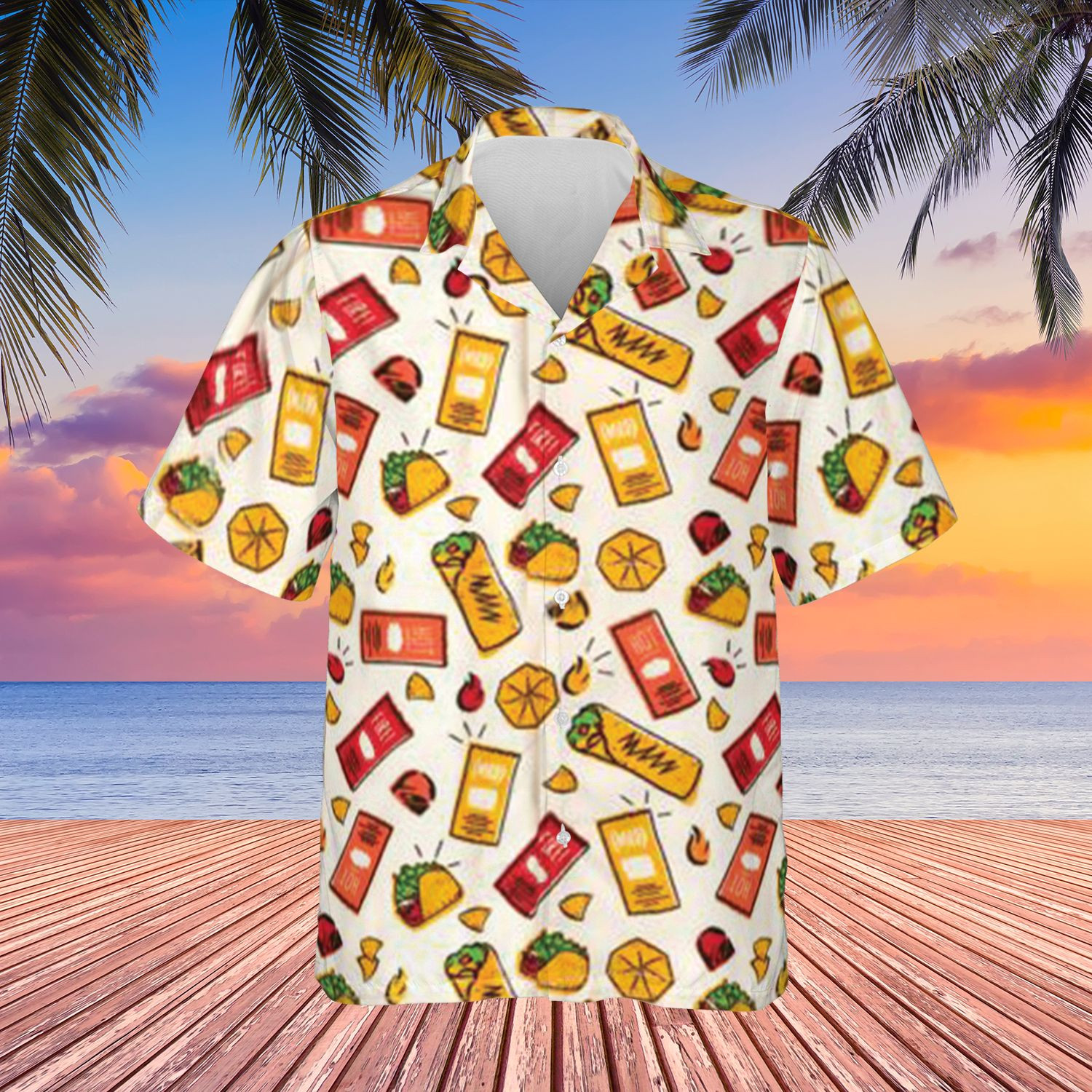 Taco Bell Hawaii Shirt Button Up Family Beach Clothing Ideas Ha71758