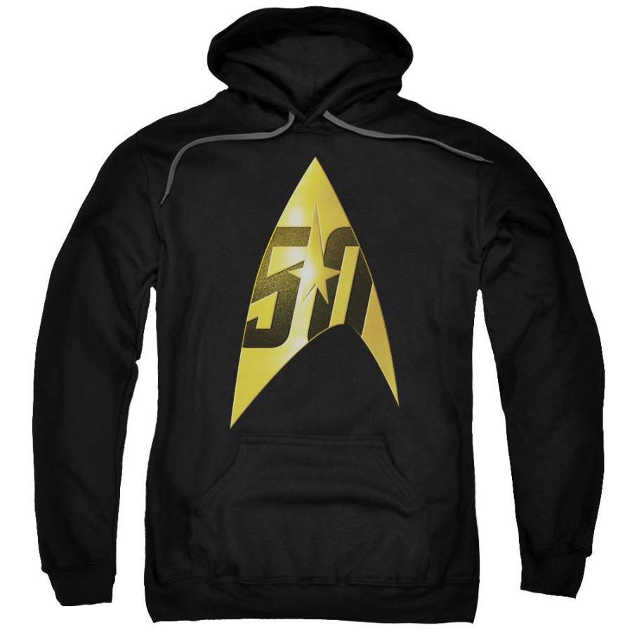 Star Trek 50th Anniversary Delta Men’s Pull-Over 75 25 Poly Hoodie