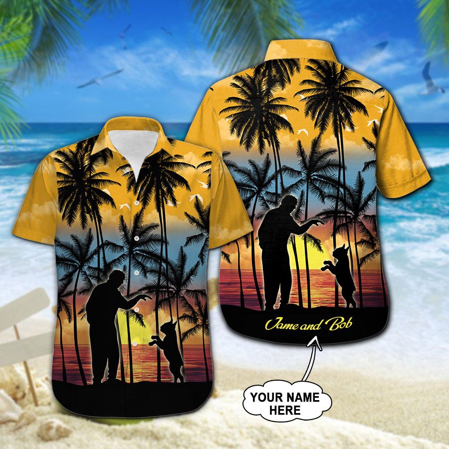 Boston Terrier Custom Name Hawaiian Shirt 212 ND4622