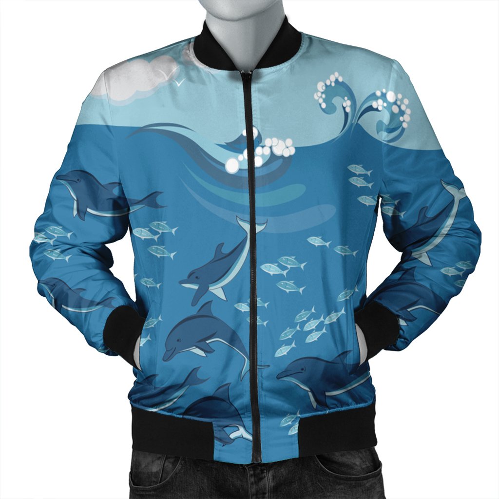 Hawaiian Dolphins Polynesian Bomber Jacket