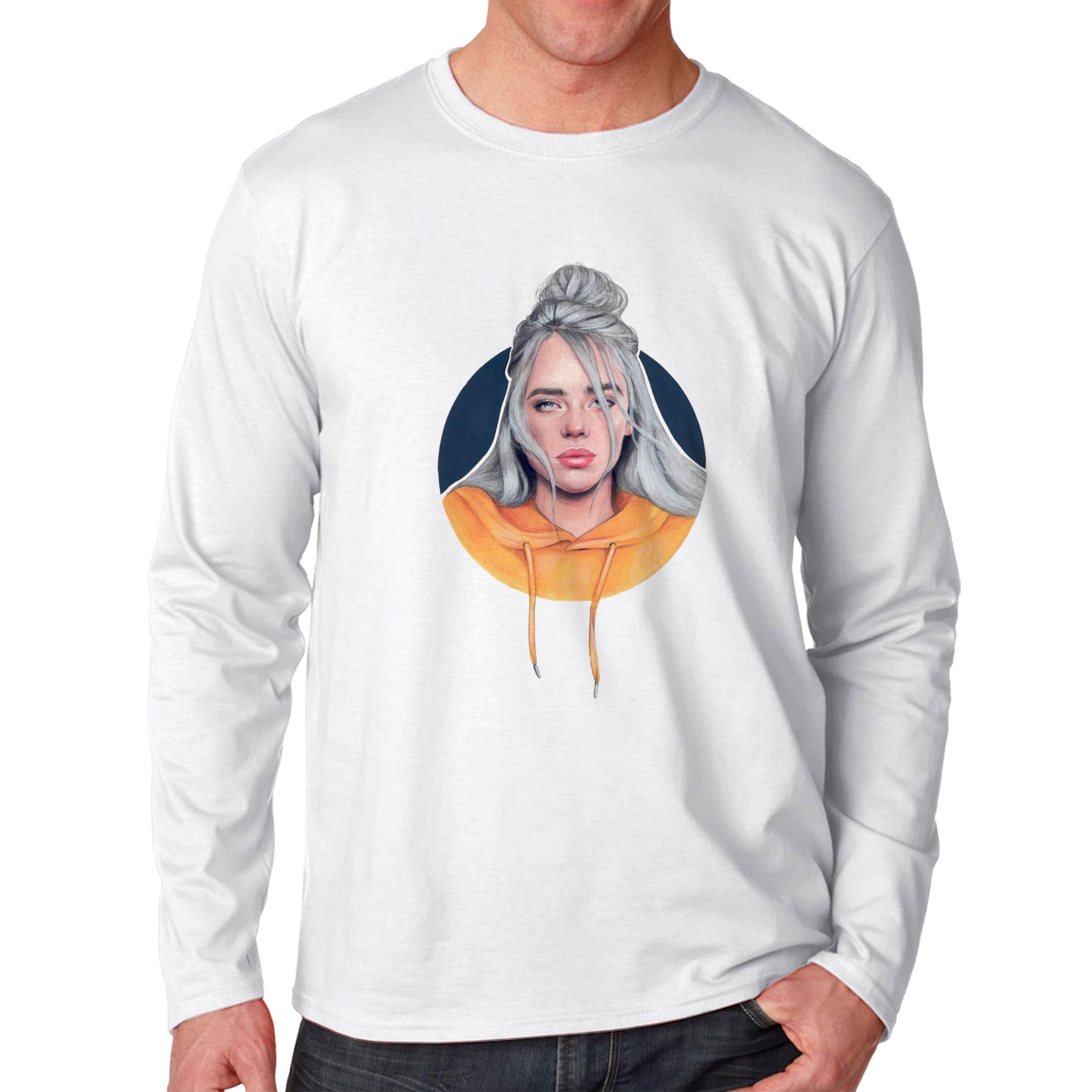 Billie Eilish Aesthetic Drawing Unisex Long Sleeve T-Shirt Tee