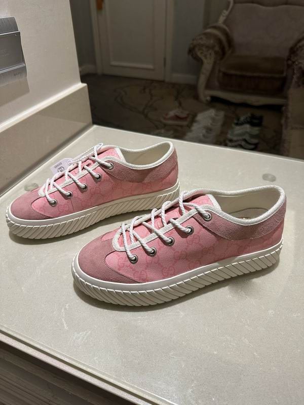 Gucci GG Shoes Sneakers – Pink GG Canvas SNK959962776