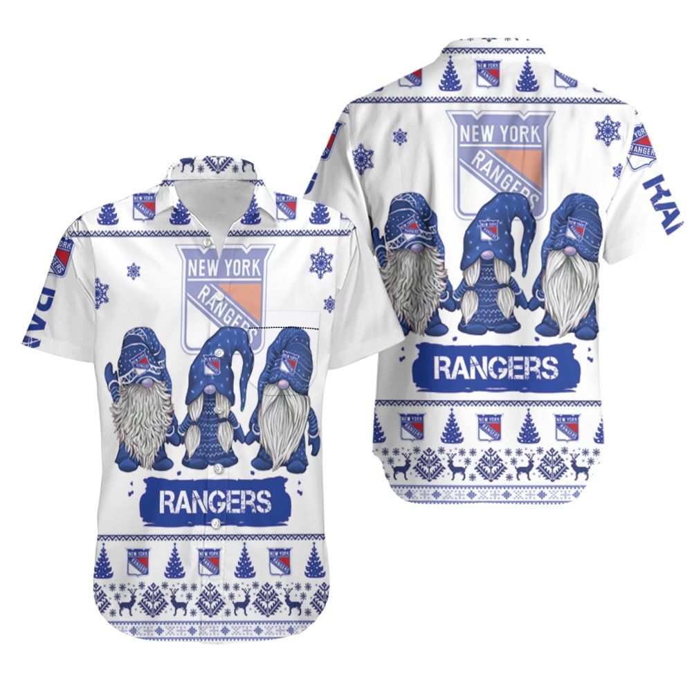 Christmas Gnomes New York Rangers Ugly Sweatshirt Hawaii Shirt Ha39485