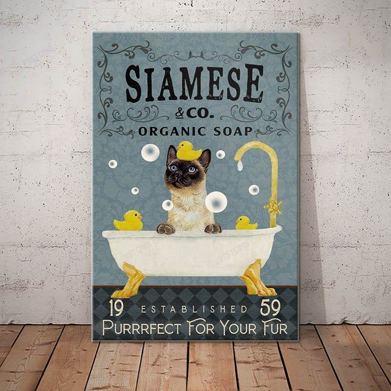 Siamese Organic Soap Purrrfect For Your Fur – Best Gift for Animal Lovers Canvas