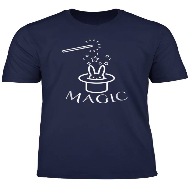 Rabbit In Magic Hat With Magic Wand Magician T Shirt