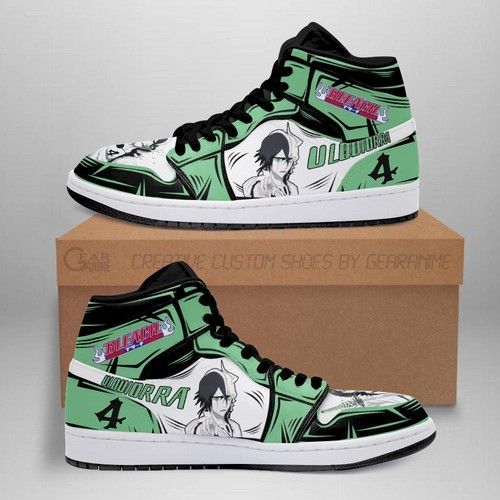 Ulquiorra Cifer Jordan Sneakers Bleach Anime Shoes Fan Gift Idea Mn05 Jordan Sneaker