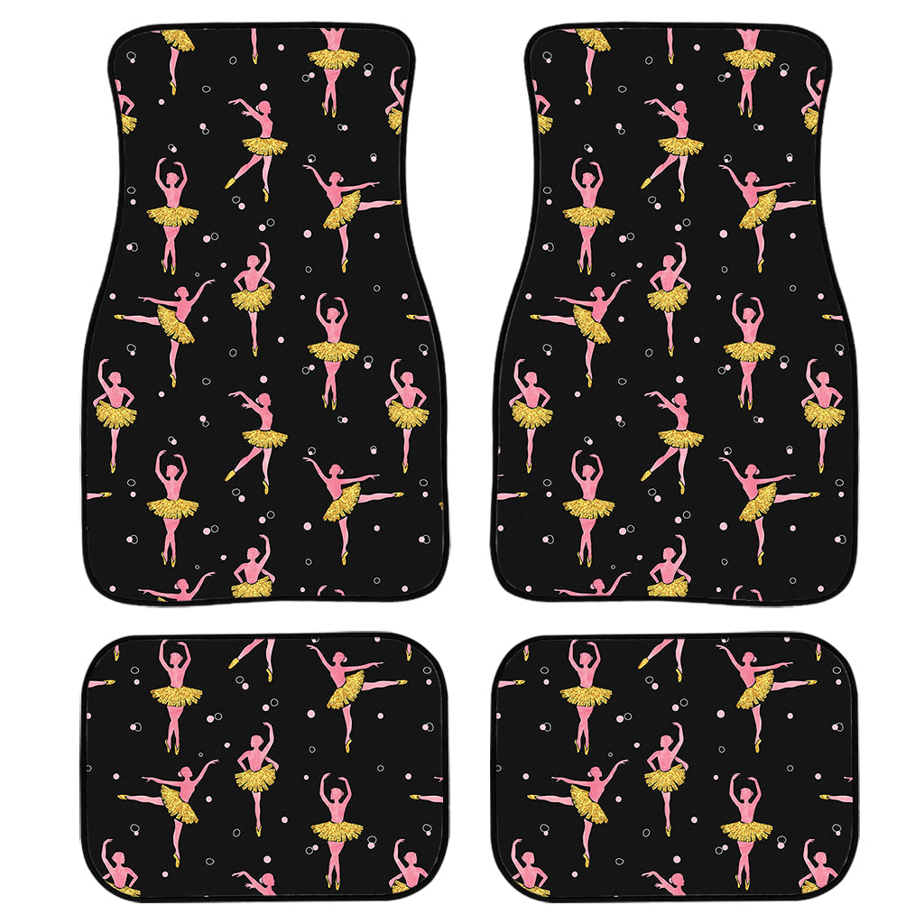 Dancing Ballet Pattern Print Front And Back Car Floor Mats, Front Car Mat