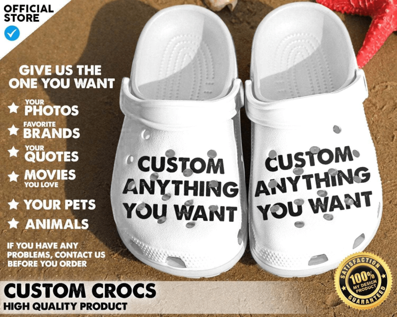 Custom Crocs Anything you want – Crocs Crocband Clogs Shoes For Men Women