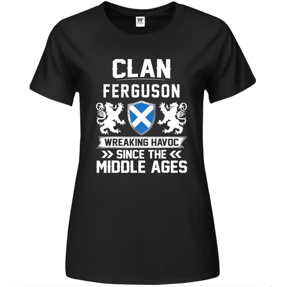 Clan Ferguson Scottish Family Scotland Mothers Day Fathers Premium Womens Tshirts