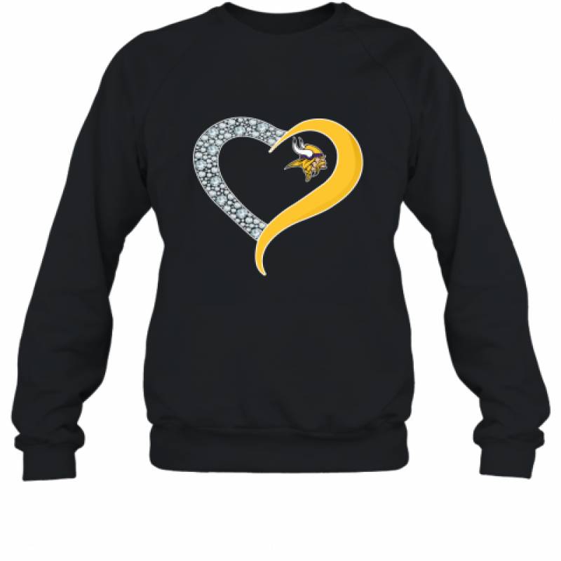 Diamond Minnesota Vikings Heart shirt Sweatshirt