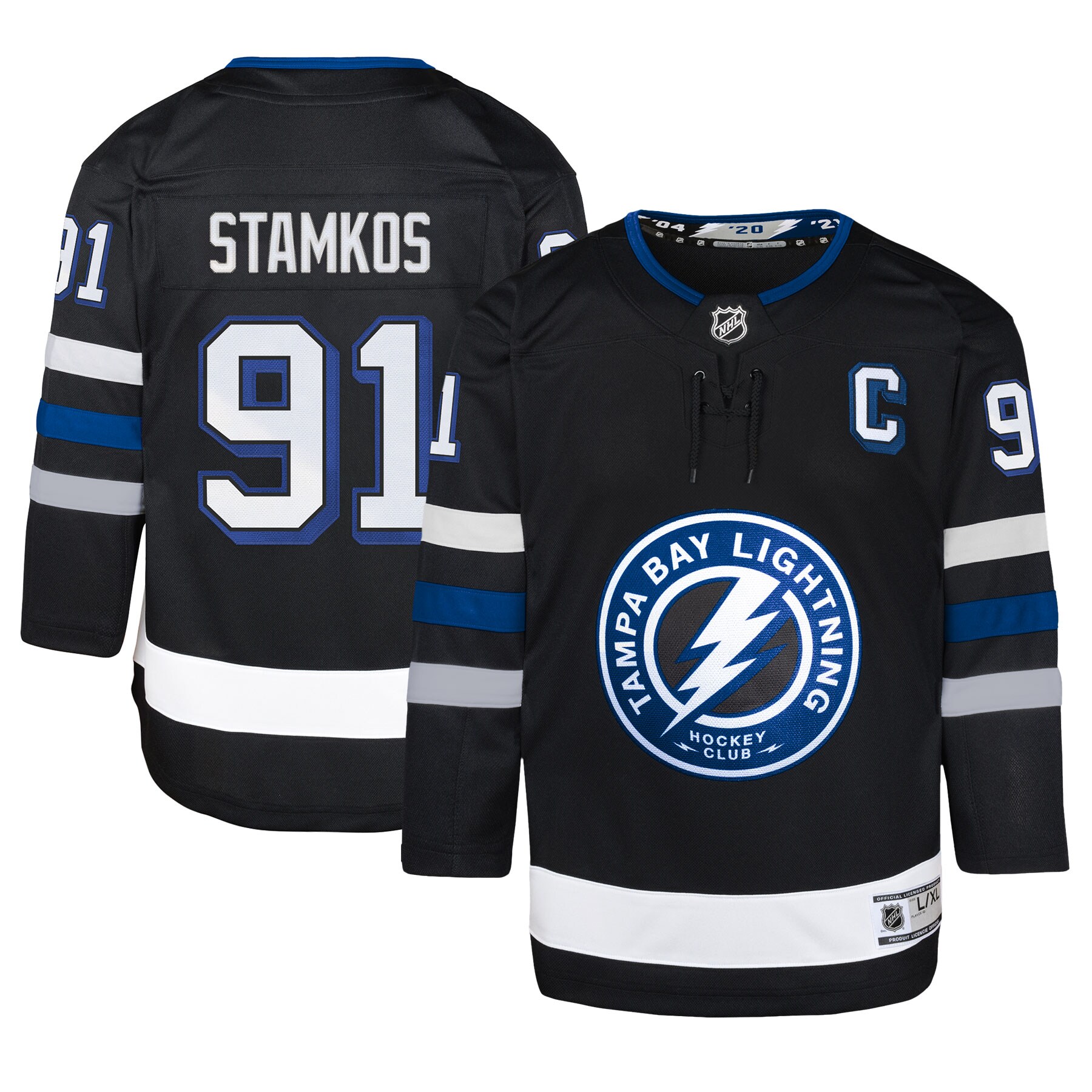 Steven Stamkos Tampa Bay Lightning Youth Alternate Premier Player Jersey – Black