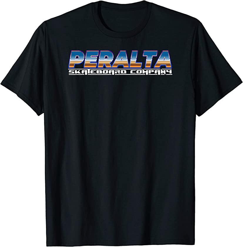 80’s Vintage Peralta Skateboard Company Logo Plain T-Shirt