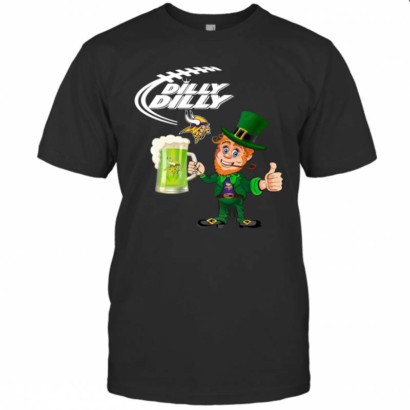 Minnesota Vikings Dilly Dilly Saint Patrick Day T-Shirt