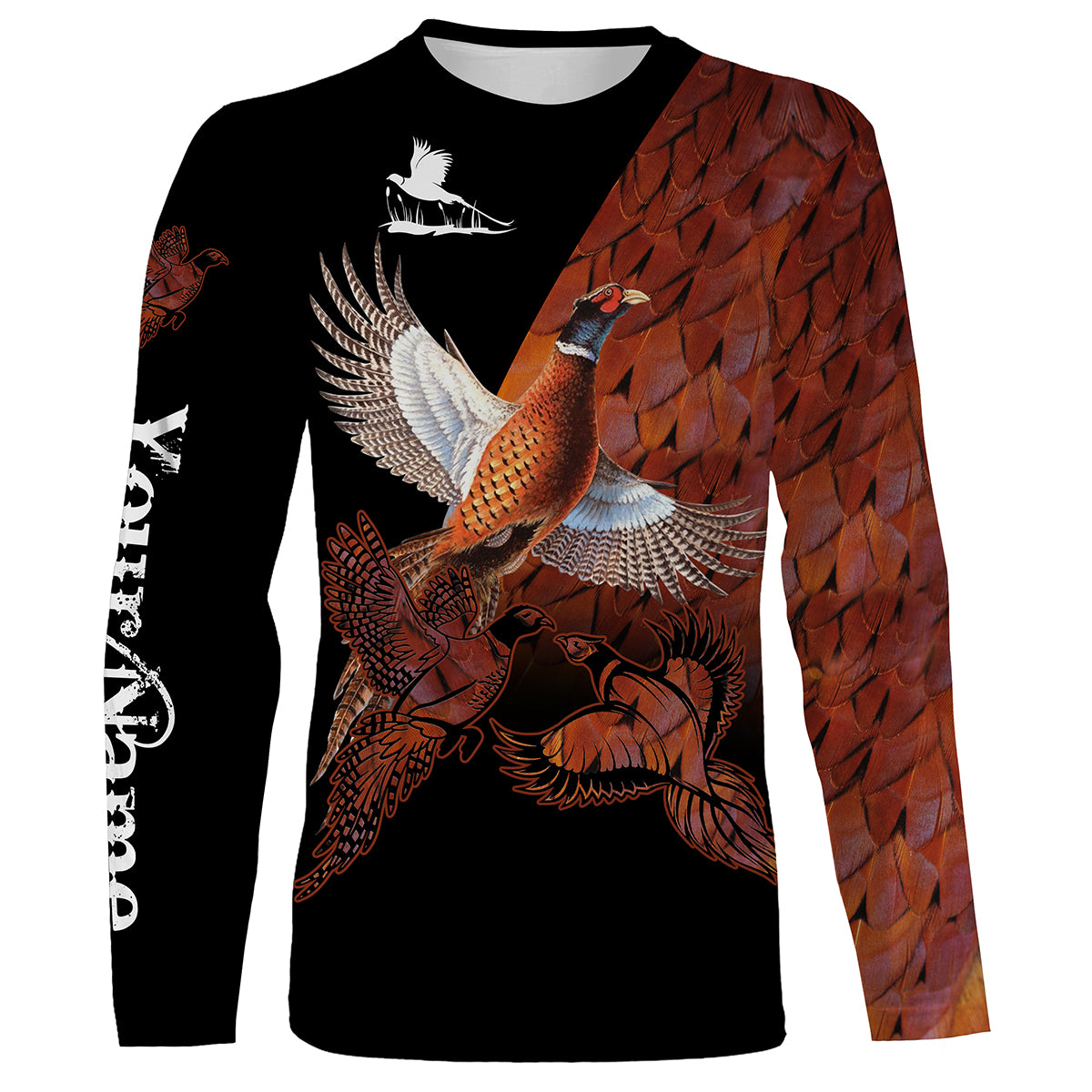 Pheasant Hunting Upland Bird Hunter Custom Name 3D All Over Print Shirts, Personalized Pheasant Hunting Birds Gifts Nqs2611