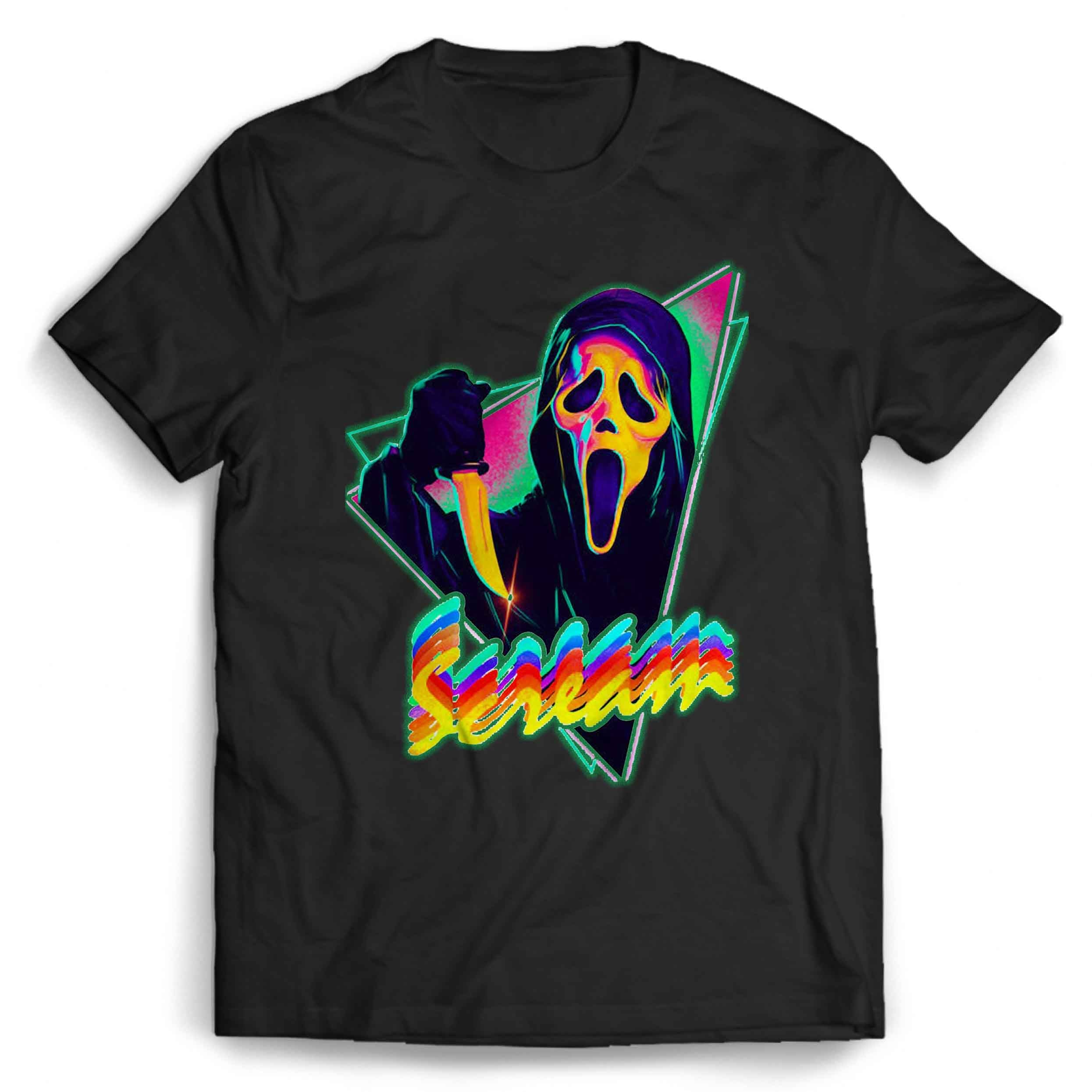 Ghostface Scream Freddy Krueger Art Man’s Tee T-Shirt