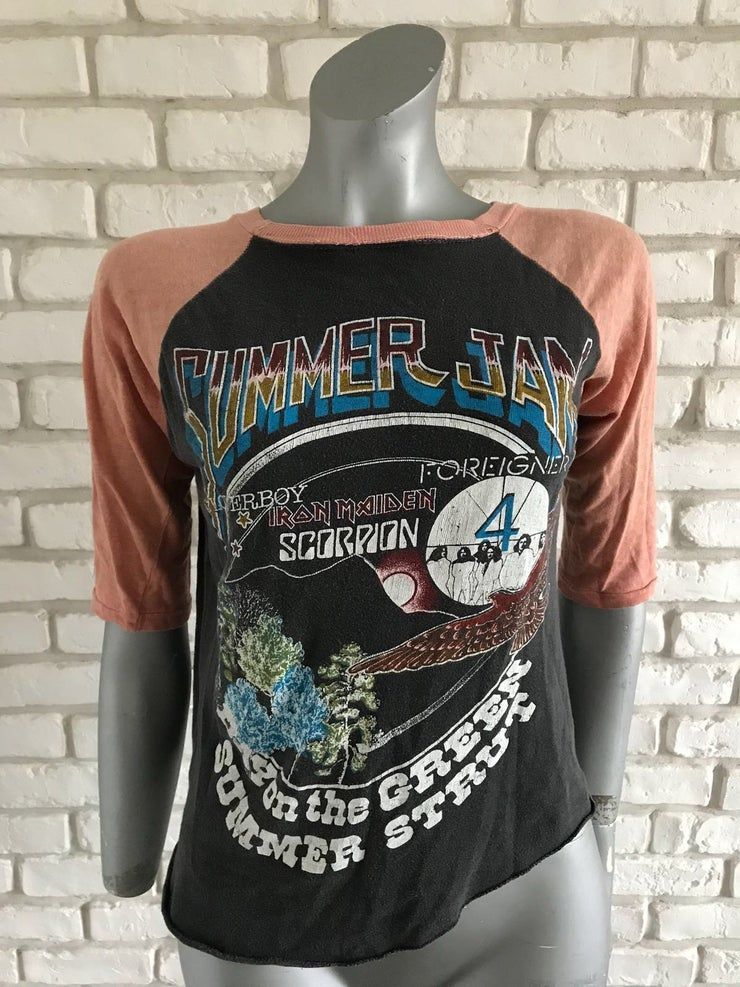 1982 Vintage Summer Jam T Iron Maiden Foreigner Scorpion Loverboy Shirt