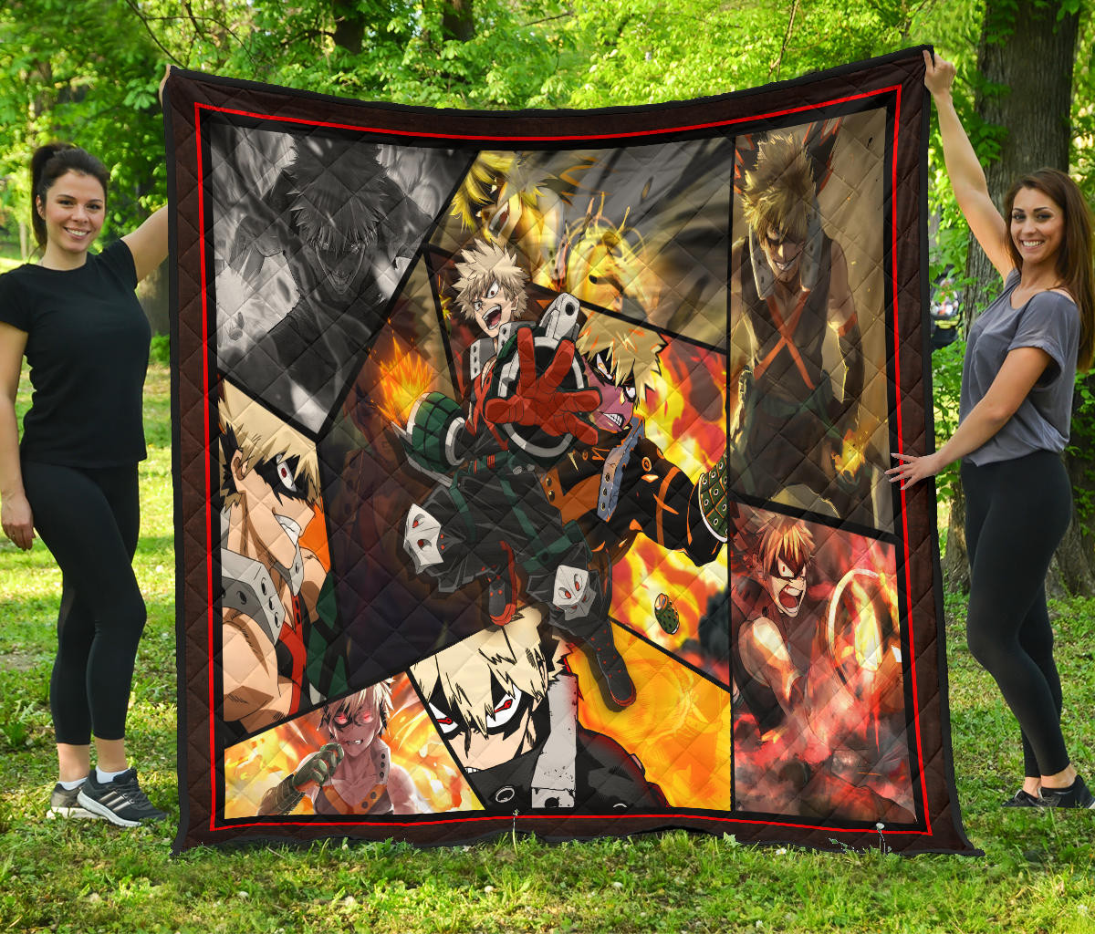 Katsuki Bakugo My Hero Academia Premium Quilt Blanket Anime Home Decor Custom For Fans Na060602