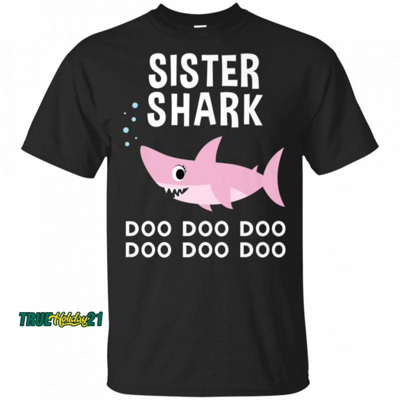 Sister Shark  for Matching Family Pajamas T-Shirt