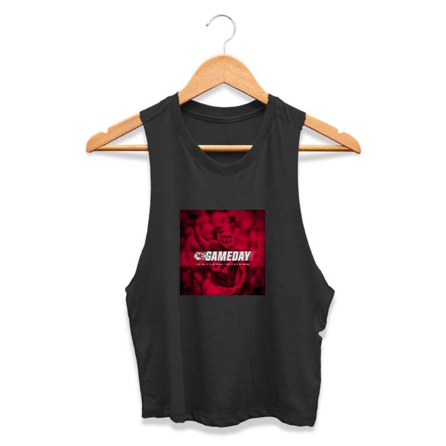 Kansas City Chiefs Kc Game Day CPY Womans Crop Tanktop Tee